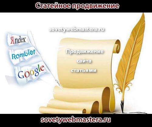 Статейное продвижение - мой личный опыт Статейное продвижение - мой личный опыт